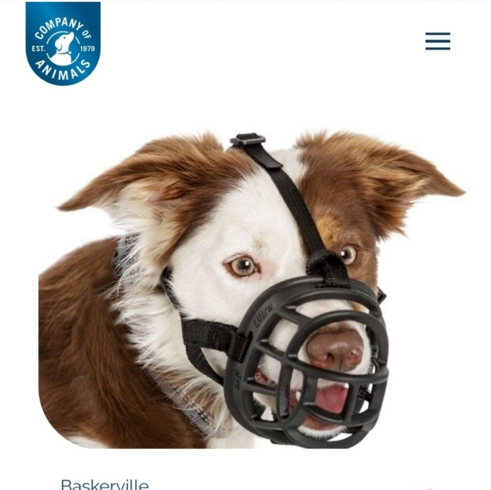 Baskerville Size 4 Black Muzzle